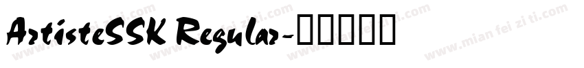ArtisteSSK Regular字体转换